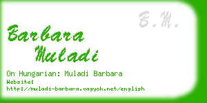 barbara muladi business card